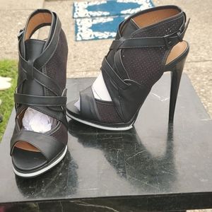 Open Toe Black Heel